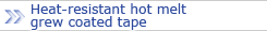 Heat-resistant hot melt grew coated tape